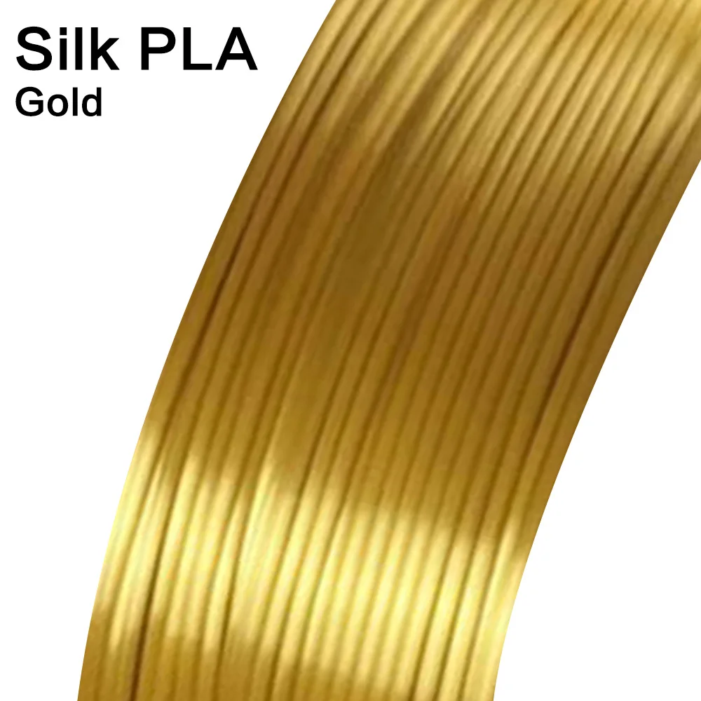 SILK-Gold Noulei 3d Ручка 10 метров блестящая PLA 1,75 мм 3d принтер нить шелковая текстура на ощупь материалы для печати 3 ручки нити - Цвет: SILK-Gold