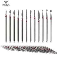 12 shapes diamond nail drill milling nail drill bits cuticle cutter for manicure nail files electric milling burr grinder td1 12