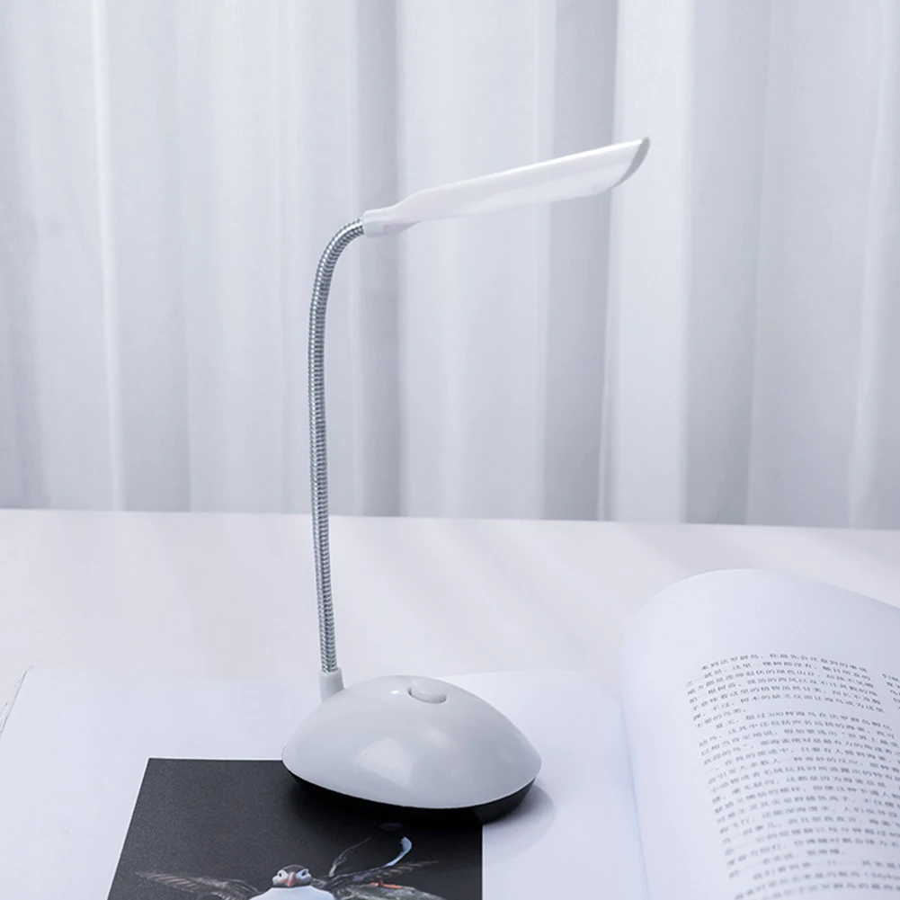 

AAA Battery Operated Mini LED Desk Lamp Kids Reading Study Bedside Bedroom Gooseneck Table Lamp Bedside Night Light