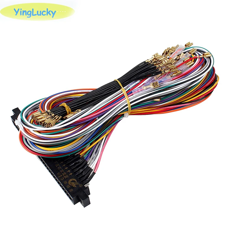 Jamma 28 pin Arcade cable length wire harness Joystick button connector for pandora box board arcade game accessories | Спорт и