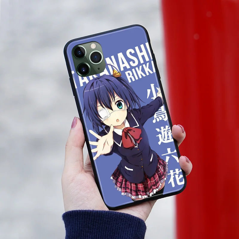 rikka takanashi anime phone case cover shell for iphone se 6s 7 8 plus x xr xs 11 pro max samsung s note 8 9 10 20 plus ultra free global shipping