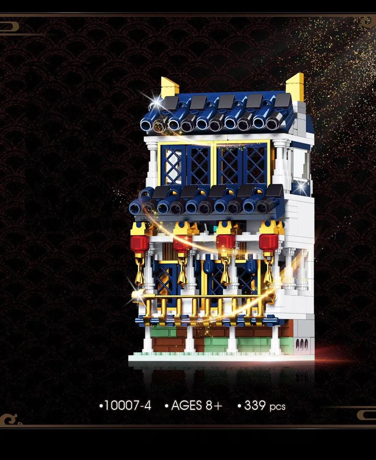 

New Chinese Street View Series Building Blocks Hotel Restaurant Winehouse Model Bricks Set Kit Toys for Kids Christmas Gift