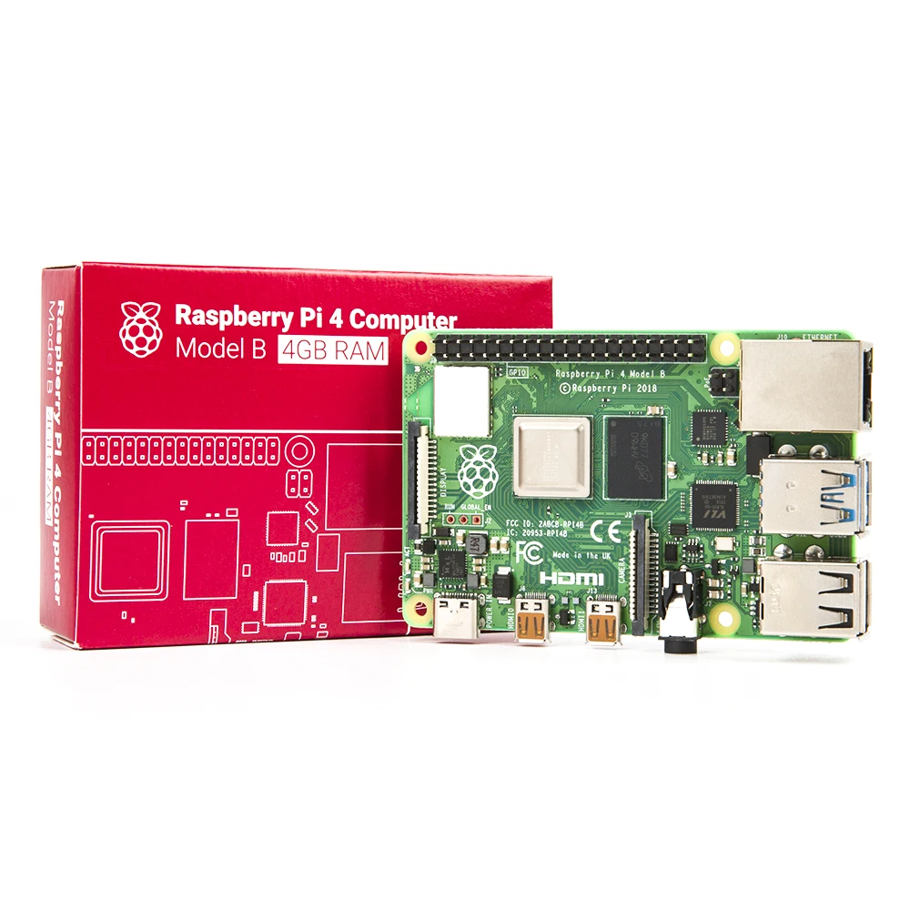 Raspberry Pi 4 Модель B с 1 ГБ/2 ГБ/4 ГБ ОЗУ BCM2711 четырёхъядерным процессором LePhone v8 5 ГГц