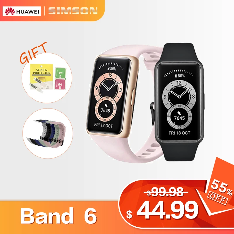 

Huawei Band 6 Smartband Blood Oxygen Heart Rate Tracker Sleep Monitoring Smartband multi-language