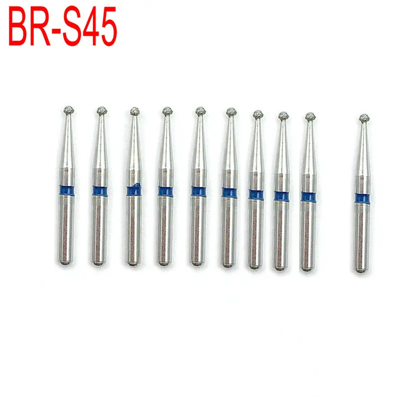 10 шт. алмазные Буры для полировки зубов|Стомотологические сверла и щетки| |