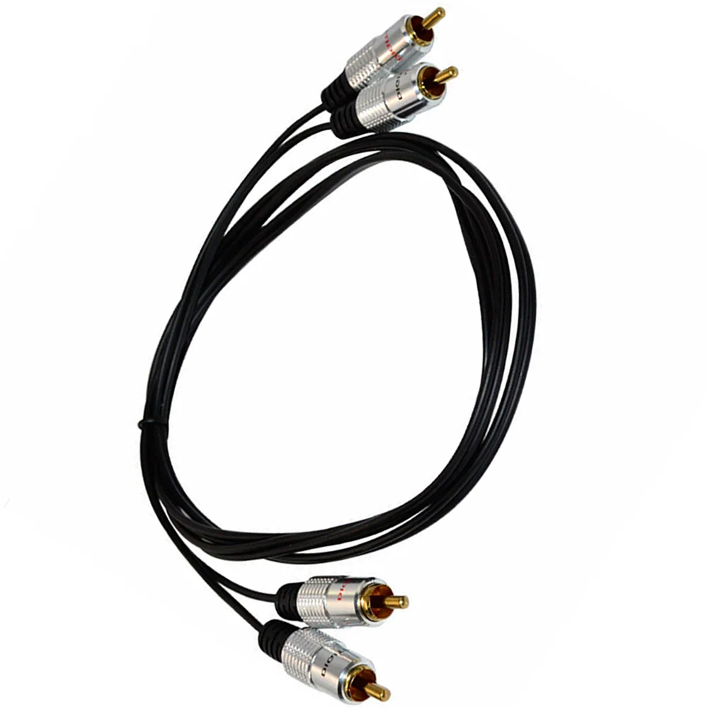 Стерео аудио кабель ERE 2RCA папа к позолоченный для домашнего кинотеатра HDTV