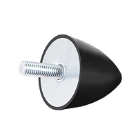 uxcell 50x50mm conical rubber mountvibration isolatorsshock absorber with m10x 30mm threaded studs to fitness equipment