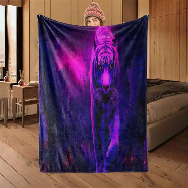 

KoKoli Flannel Throw Blanket Fleece Blankets for Sofa Boys Girls Kids Gift cute Soft blanket Bed Cover