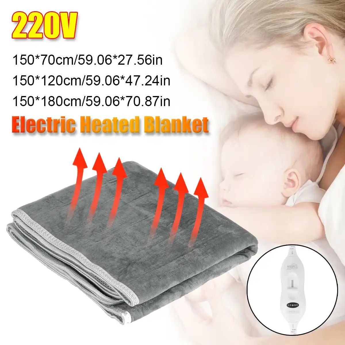 

3/2/1 person 220V 110V Bed Electric Heated Blanket Heating Mat Winter Warmer Thermostat Carpet Single Double Bedroom Carpets Mat