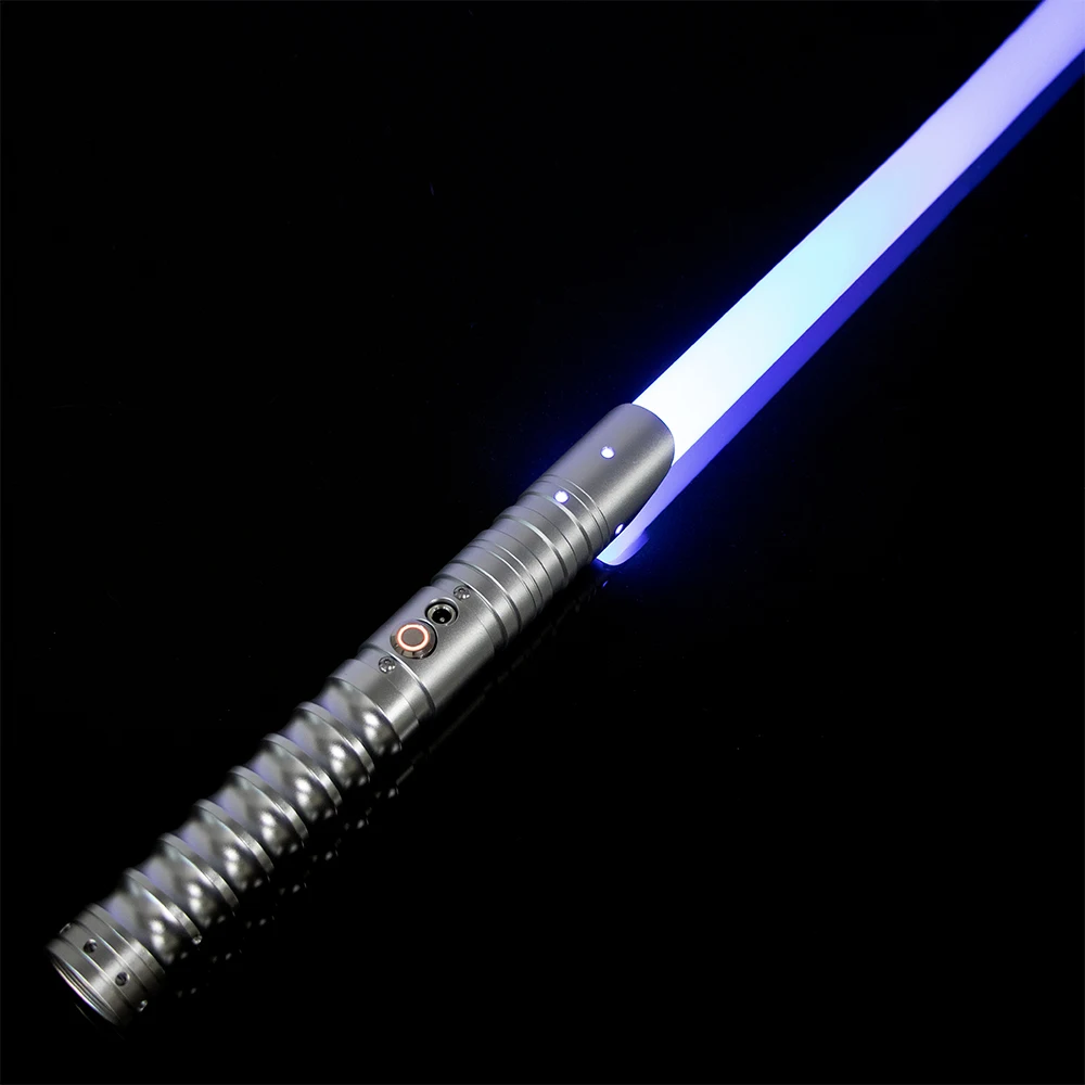 LED 9 Sound Lightsaber Switch Electronics 2 Colors Metal Handle Smooth Swing Laser Toy Light Sabre Mini Sword Saber