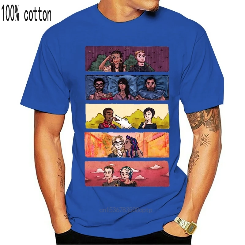 Смысле 8 ТВ Sense8 науки Художественная литература Для мужчин футболка Новый стиль