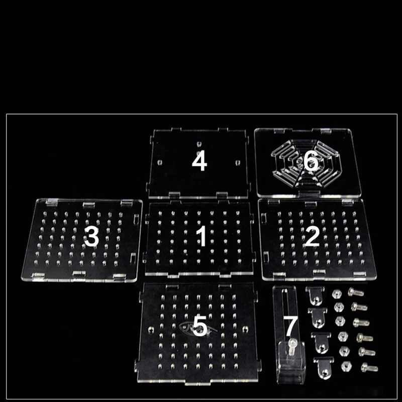 Акриловая изоляционная коробка из перспекса для разведения жареных прозрачные