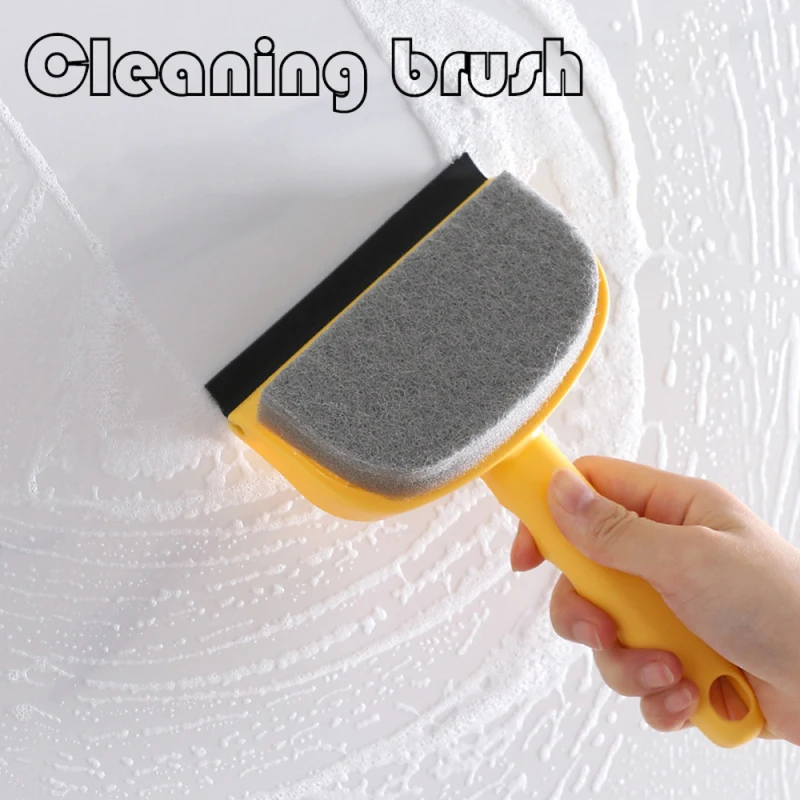 

Kitchen Glass Cleaning Brush Bathroom Toilet Window Mirror Wall Cleaning Bath Brush Creative Double-sided Brush Cleaning Gadgets