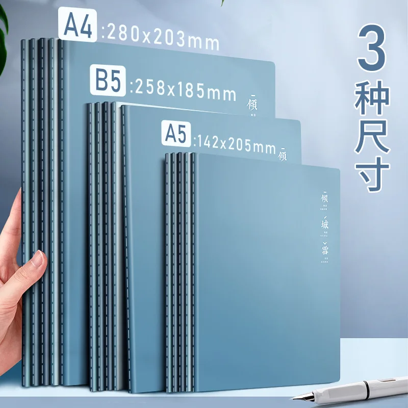 

5Pcs/lot A5/A4/B5 Journal Notebook Daily Business Office Work Notebook Simple Notepad College Office Diary School Supplies