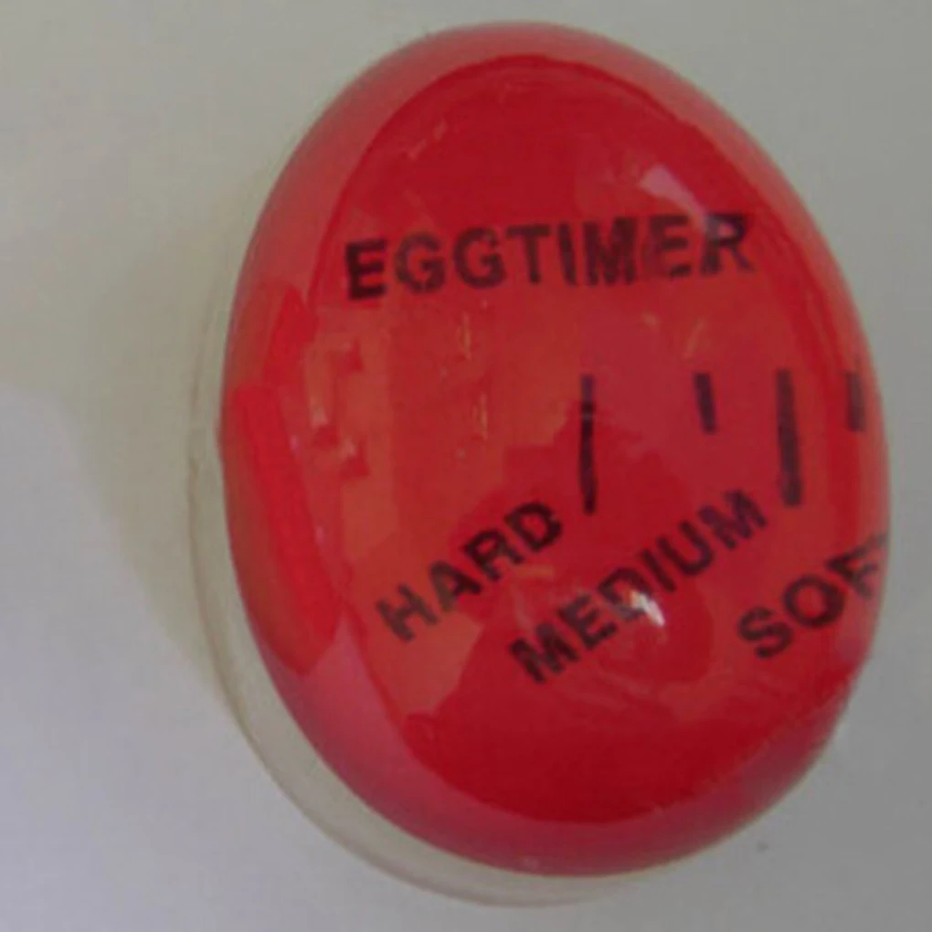 

1 Color Changing Egg Timer Resin Material Perfect Boiled Eggs By Temperature Kitchen Helper Egg Timer Red timer tools