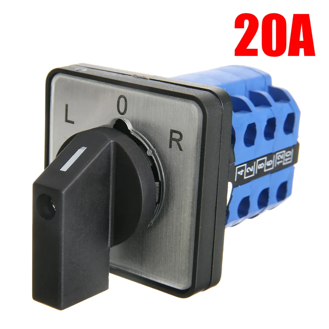 L-0-R 20A/32A Высокое Качество кулачковые переключатели поворотный переключатель управления панель монтируется для электрика с помощью инструментов