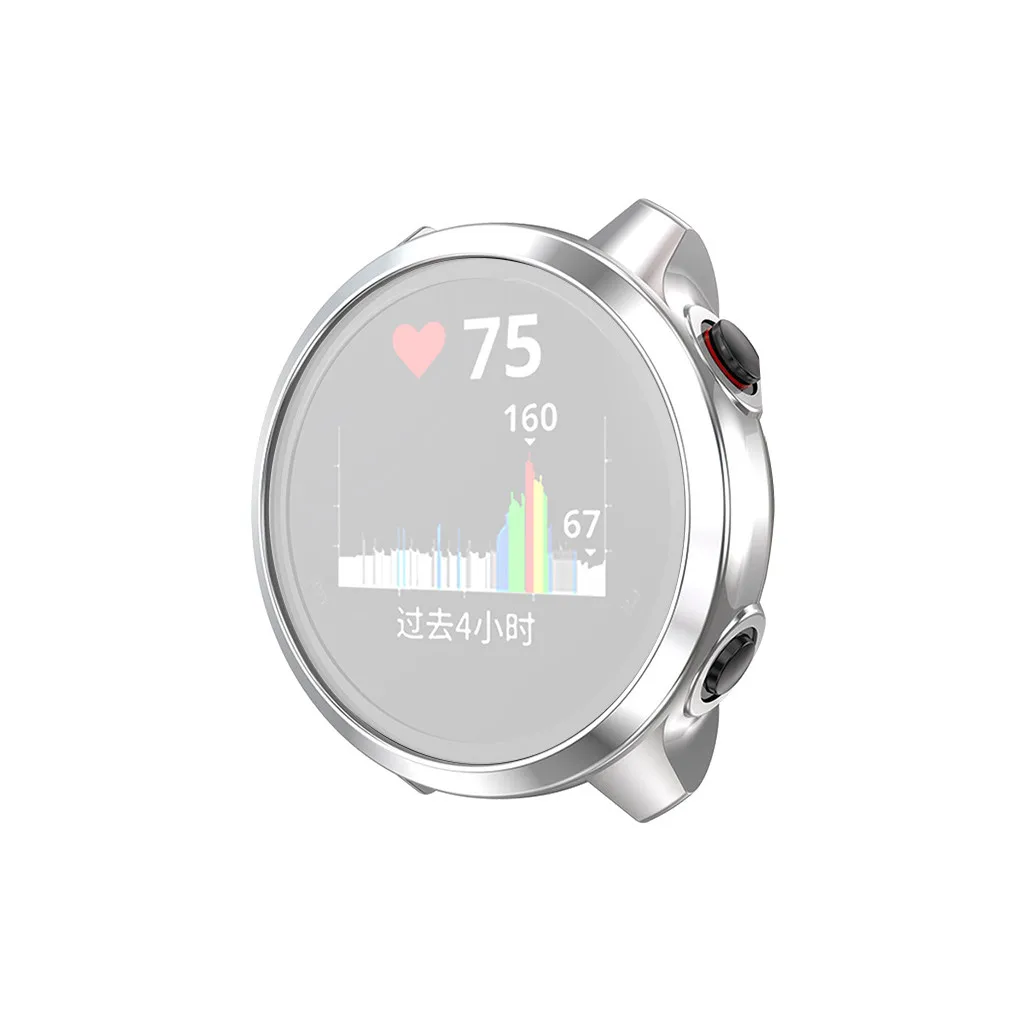 Ультратонкий гальванический прозрачный чехол из ТПУ для Garmin Forerunner 245 245M Смарт-часы аксессуары защитный чехол#918