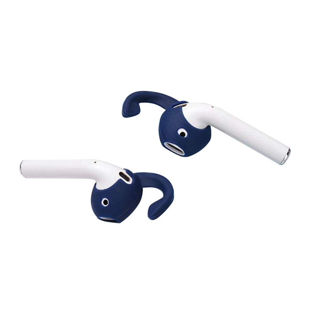 1 пара Нескользящие силиконовые наушники вкладыши с крючком|Аксессуары для
