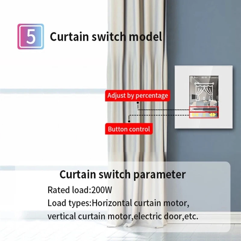 

4 In 1 Wifi LCD Smart Wall Light Switch Smart Switch LCD Screen Touch And Siri Control Work With Apple Homekit Alexa Google Home