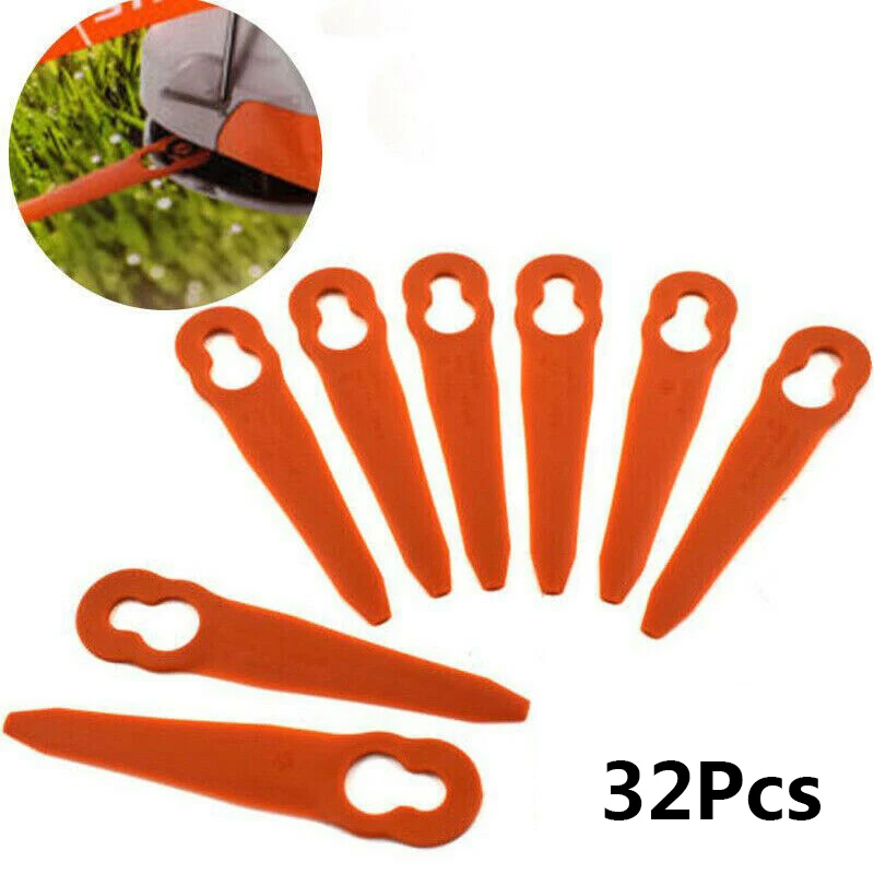 

Blade Trimmer Plastic Cutter 32 PCS Lawn Mower 4008 007 1000 Took Kit Set Grass For Stihl PolyCut 2-2
