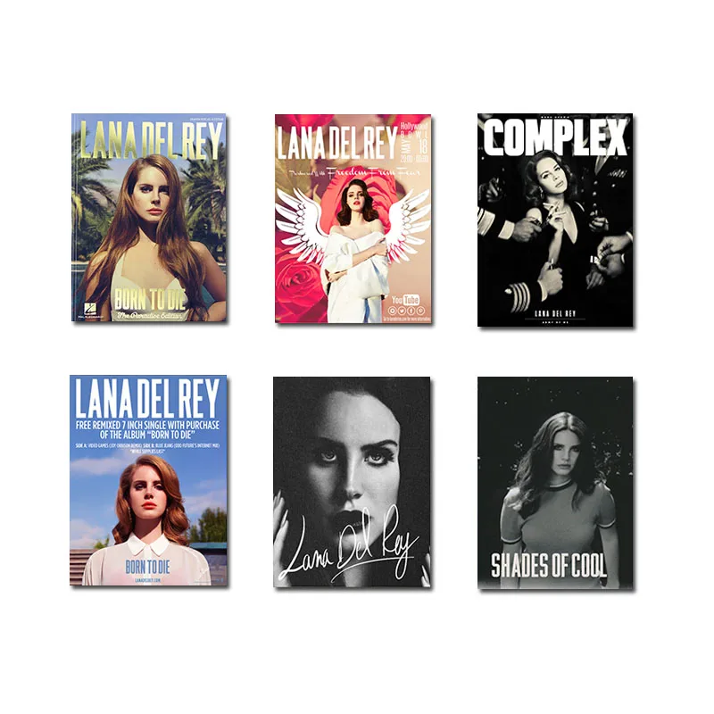 

Pop Singer Lana Del Rey Poster Canvas Painting Mural Living Room Bedroom Modern Home Decoration