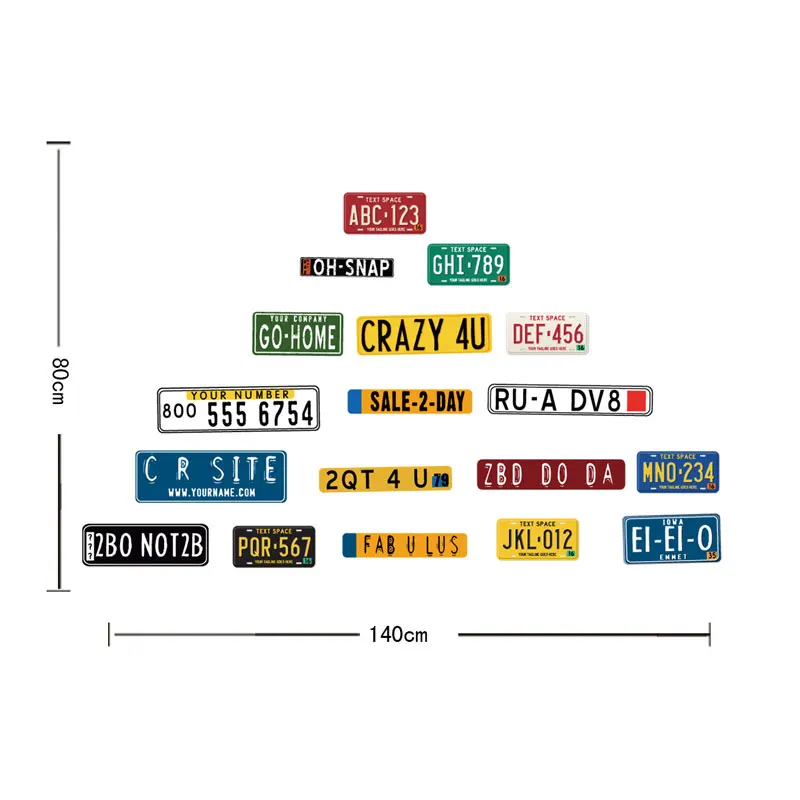 Новинка американская автомобильная наклейка в стиле ретро Настенная Наклейка