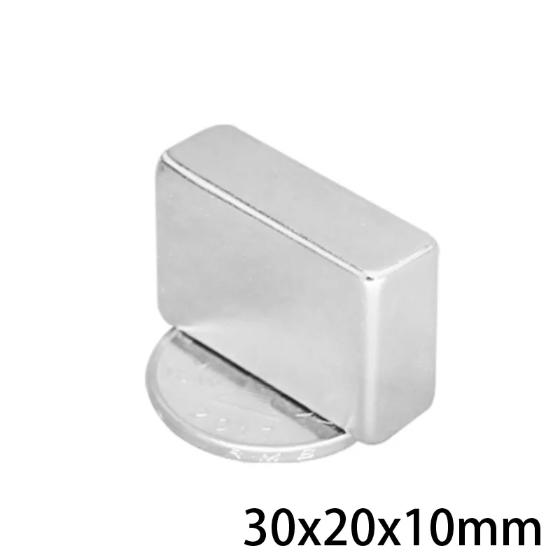 1/2/3/5/10 шт 30x20x10 Сильный квадрат Неодимовый Магнит 30*20*10 мощный магнит NdFeB мм