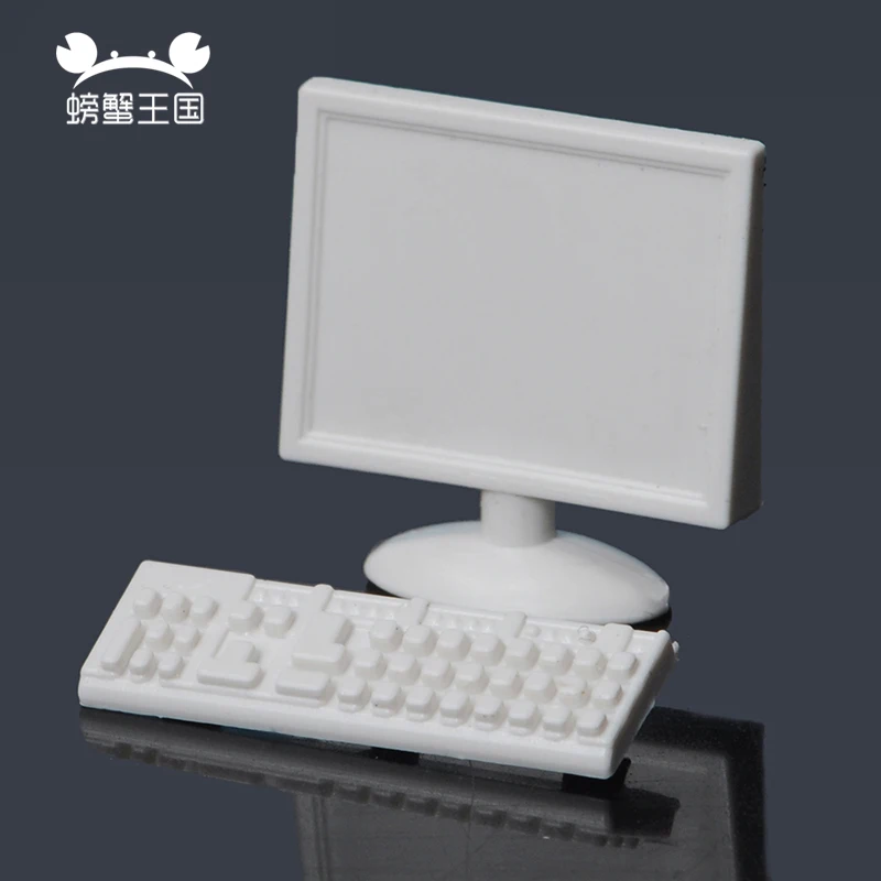 10pcs 1:20 1:25 1:50 scale model computer with keyboard DIY building sand table material scene decoration