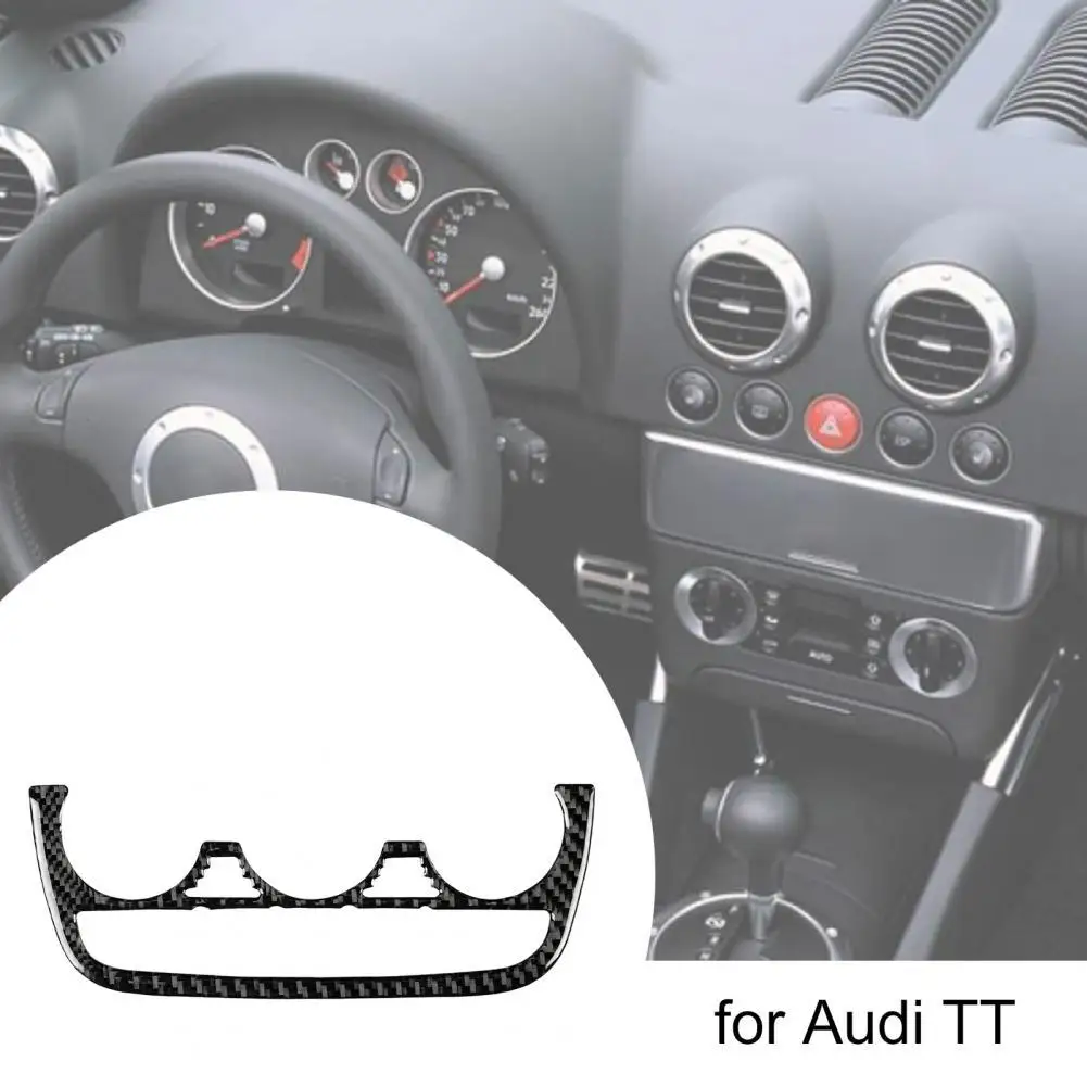 

80% HOT SALES！！！Carbon Fiber Air Conditioning Control Button Panel Sticker Decorative Cover Replacement for Audi TT 8n 8J MK123