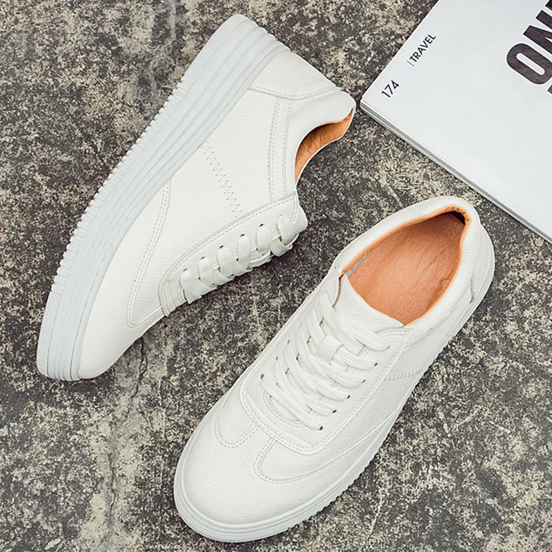 Женская однотонная Вулканизированная прогулочная Обувь На Шнуровке