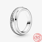 Аутентичные бриллиантовые серебряные кольца с орнаментом, серебряные кольца с бусинами, для женщин, Изящные Ювелирные изделия, Фирменный Подарок