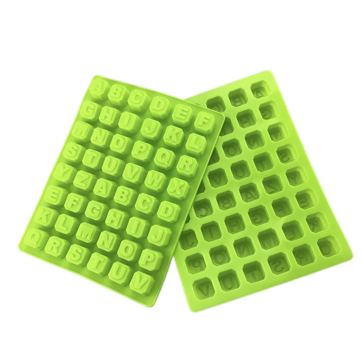 48 полость буквы квадратная форма кубик льда шоколадная силиконовая помадка