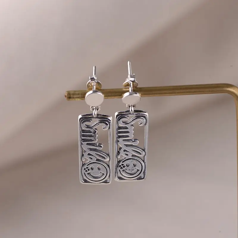 Серьги для женщин винтажные серебряные серьги-гвоздики модные ювелирные изделия