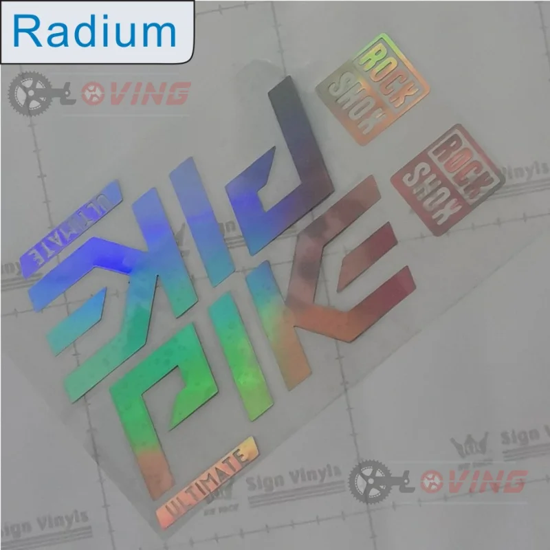 Наклейка на переднюю вилку Rockshox Pike высокого качества, водонепроницаемая, лучший продавец горных велосипедов MBT.