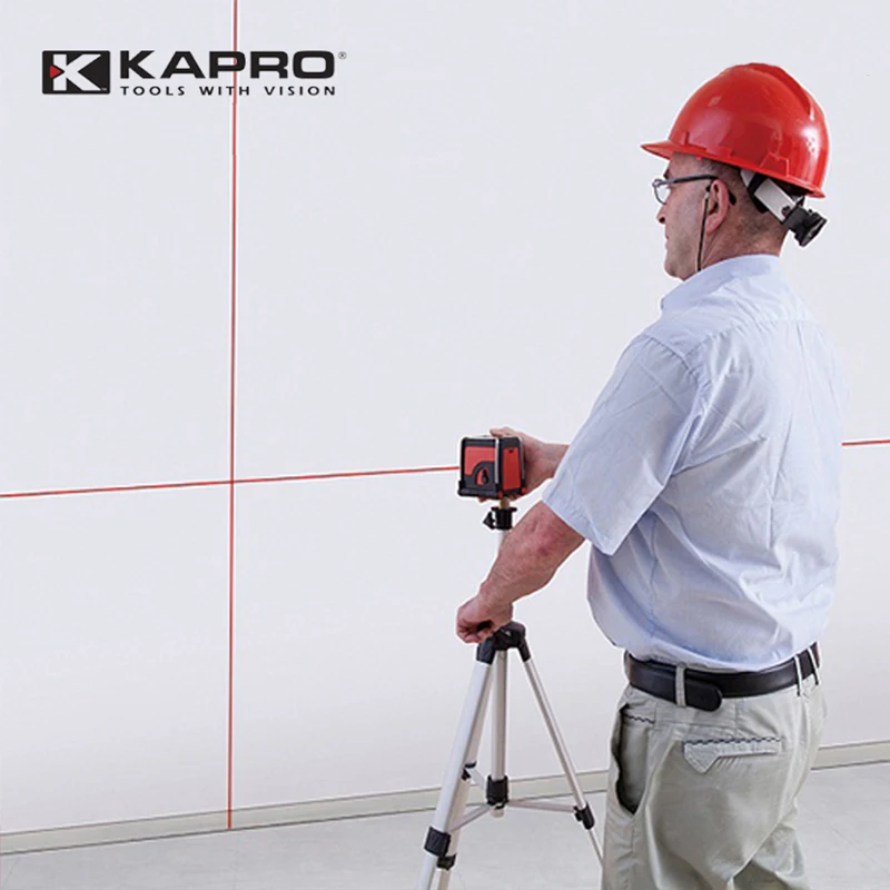 Лазерный уровень KAPRO 2 линии Красный/светильник свет точность 0 мм/м