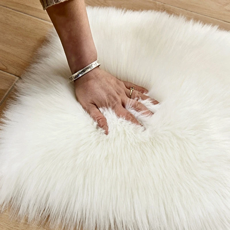 Наволочка для подушки пушистая однотонная розовая синяя белая наволочка дивана