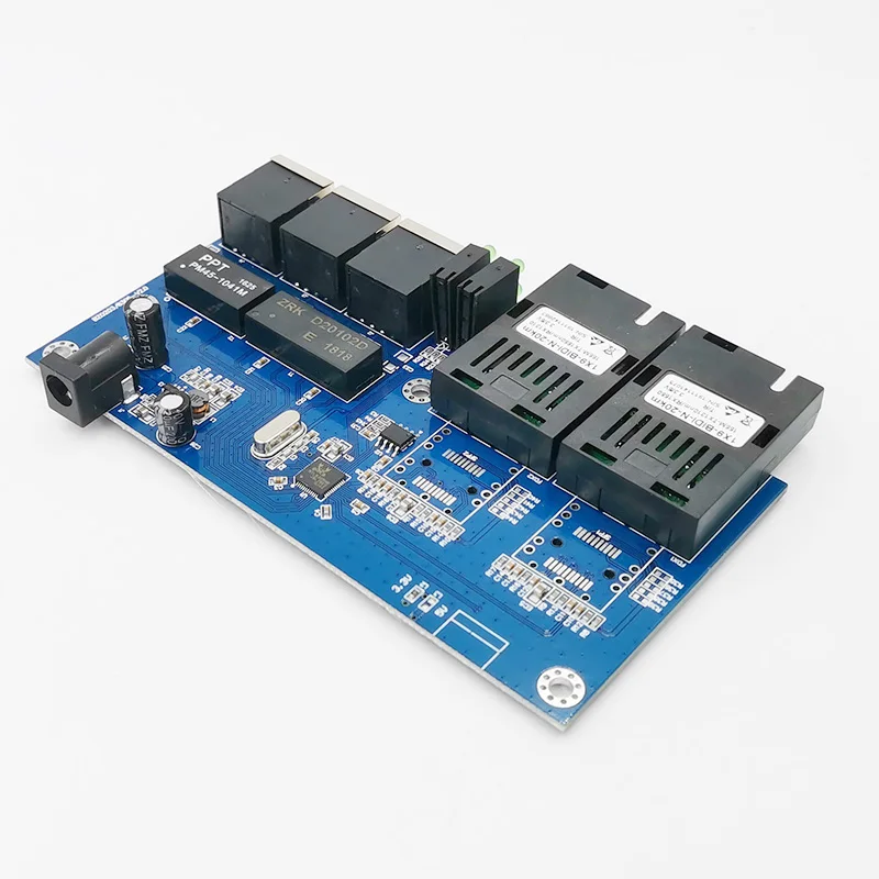 Быстрый Ethernet переключатель конвертер 20 км волоконно оптический медиа