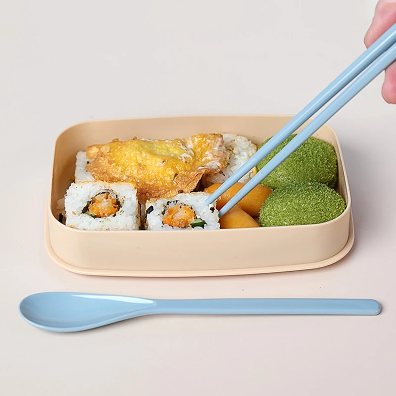

Travel Cutlery Set Camping Tableware with Spoon Fork Chopsticks & Box