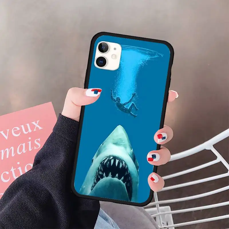 

shark Megalodon ocean animal art Phone Case for iPhone 11 12 pro XS MAX 8 7 6 6S Plus X 5S SE 2020 XR