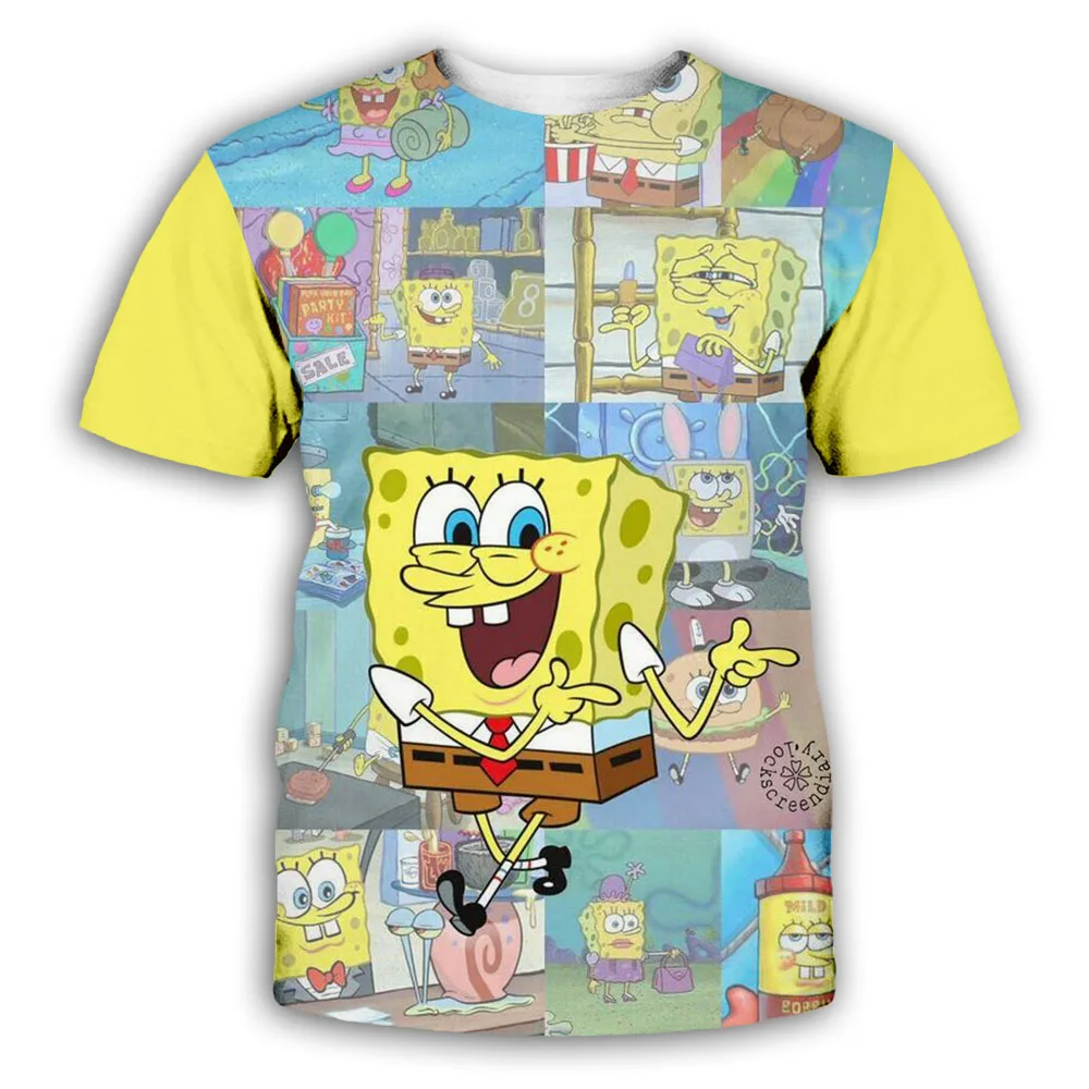 

Funny Yellow BOBO Boy Girl Cartoon T-Shirt 3D Printing Street Couple Matching Anime Short Sleeve College Fashion Sports Top