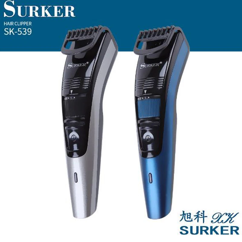 Машинка для стрижки волос surker 0-10 мм зарядка от USB беспроводная перезаряжаемая SK-539
