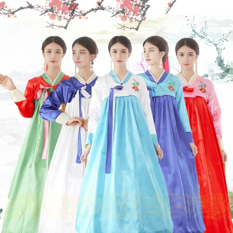 Корейское свадебное платье Hanbok для косплея представлений стиль женской одежды