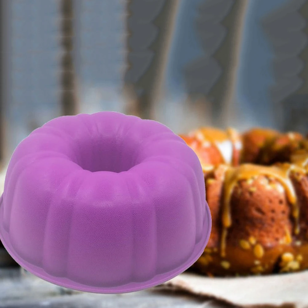 Силиконовая форма в форме тыквы со средней полостью губок для украшения торта