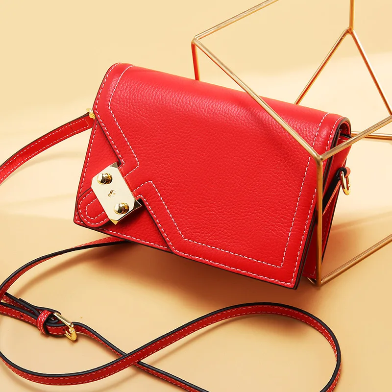 ALNEED сумки для женщин 2019 лоскут из натуральной кожи сумка на плечо качественная