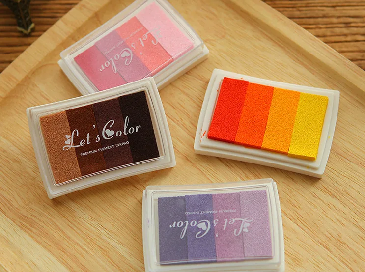 6 градиентных цветов чернила для скрапбукинга|Штемпельные подушечки| |