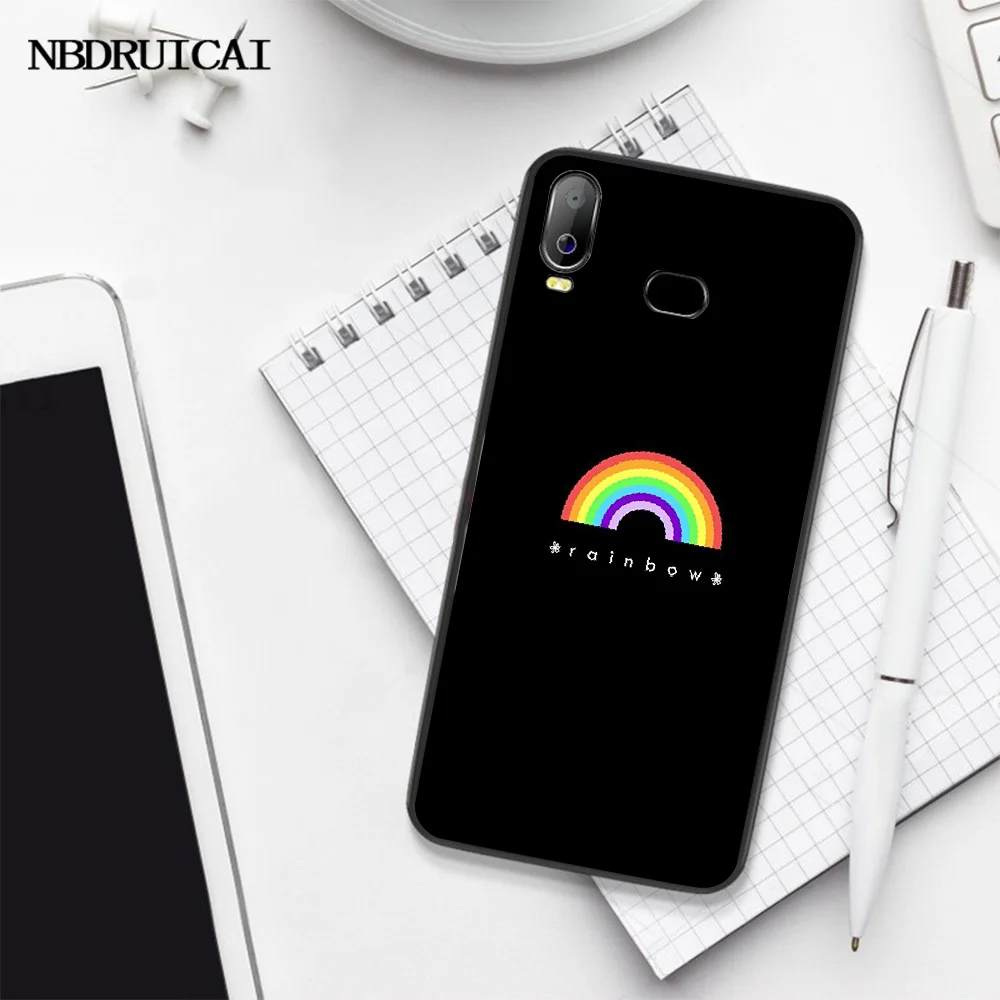 NBDRUICAI Gay Lesbian LGBT Rainbow Pride TPU black Phone Case Cover Hull For Samsung A10 A20 A30 A40 A50 A70 A71 A51 A6 A8 2018 | Мобильные