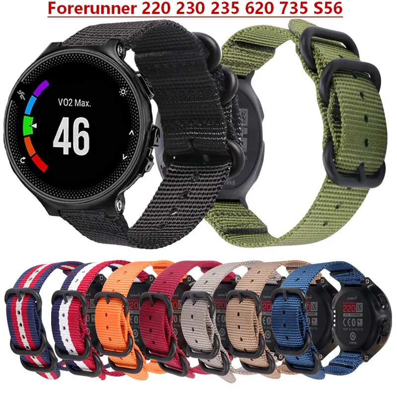 Ремешок для наручных часов Garmin Forerunner 220 230 235 620 735 S56 сменный Браслет Smaerwatch ремешок