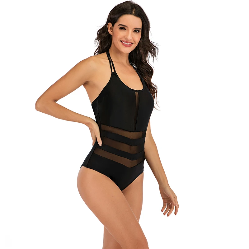 Цельный купальник для женщин большого размера плюс бикини 2020 спортивный цельный