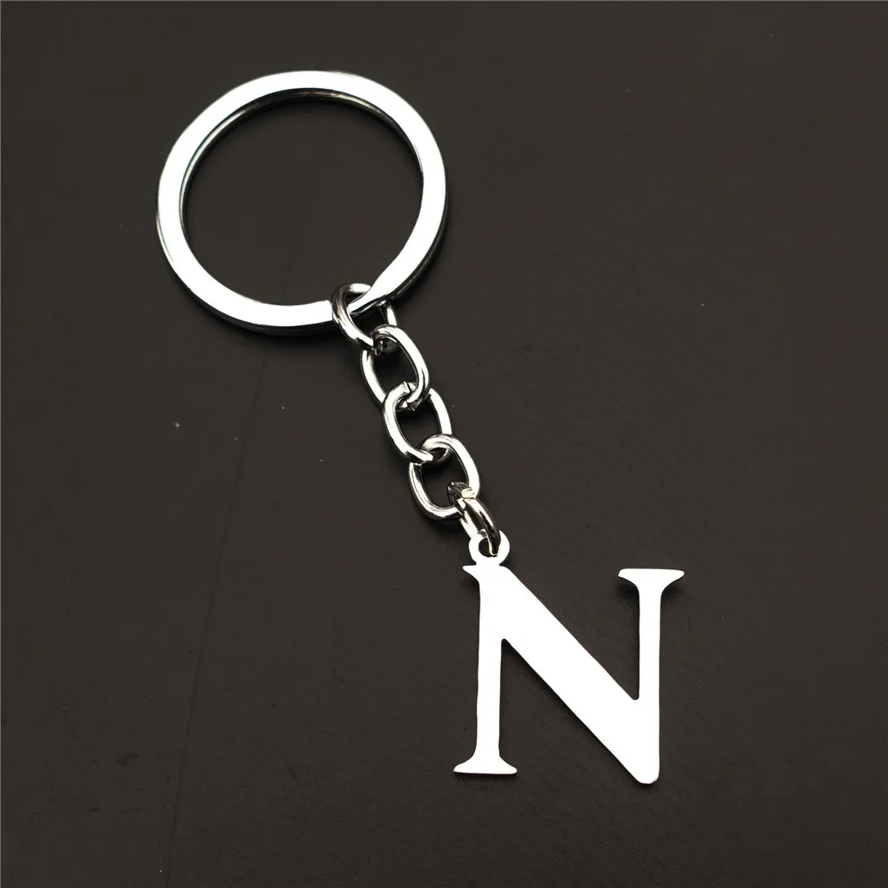 2 шт./компл. письмо брелок нержавеющая сталь Букв Алфавита N обувь для мужчин и