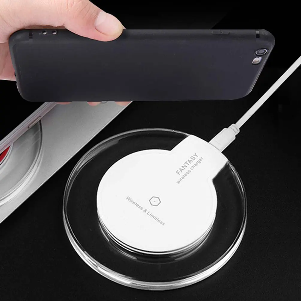 mobile phone wireless charger q5 5w 5v universal mobile phone charger portable wireless induction fast charging pad charger free global shipping